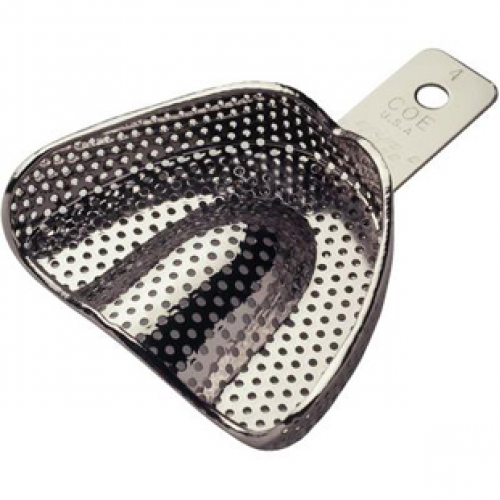 Coe Nickel-Plated Metal Perforated Regular Impression Trays, 1/Pk