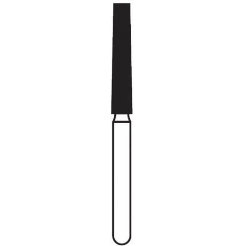 Solo Diamond Single Use Burs, FG, Flat End Taper, # 0918.10, 1.8 mm, Coarse, Green, 25/Pk, 848018C