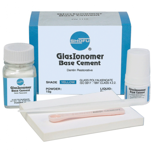 Glaslonomer Base Cement, Powder, 15 g/Bt, White, 1/Pk, 1113