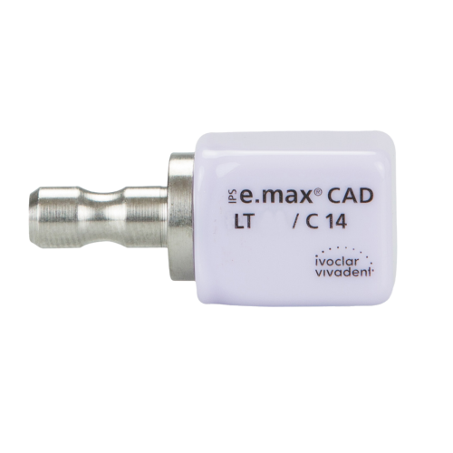 IPS e.max CAD, for CEREC and inLab LT, C14, A4, 5/Pk, 626384