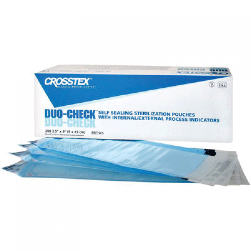 Duo-Check Self-Sealing Pouches, 7.5" x 13", 200/Pk, SCL