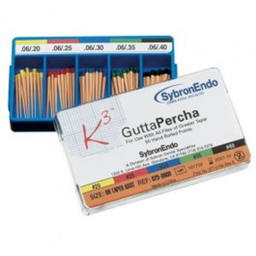 K3 Gutta Percha Points, Taper, 50/Pk