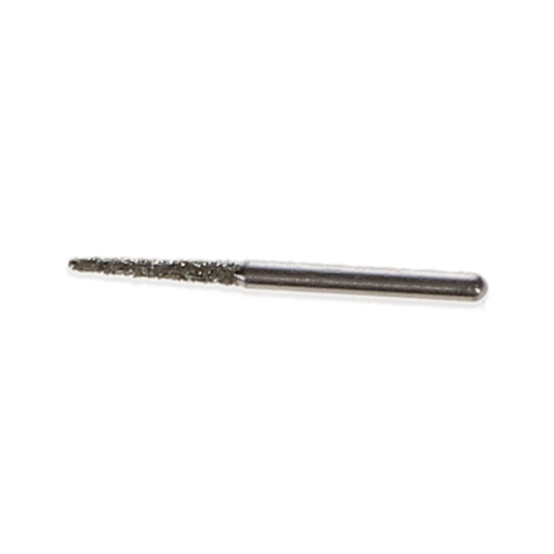 Solo Diamond Single Use Burs, FG, Round End Taper, # 1114.8, 1.4 mm, Coarse, Green, 25/Box, 856014C