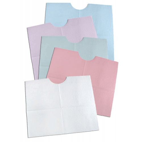 Contour Neck Bib 18x22 3-Ply Lavender 400/Cs, 917909