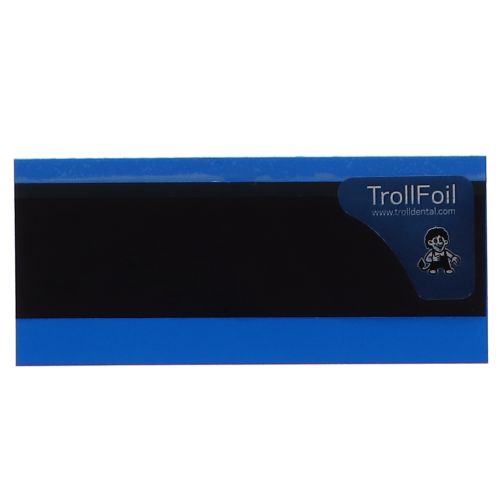 TrollFoil Pre-Mounted Double-Sided Articulating Foil, 8 microns, Blue, 500/Pk, 12000501