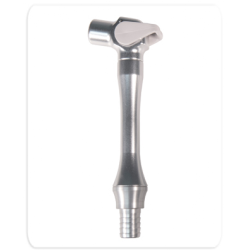 Bull Frog Ergo Vac 110° HVE Handpiece, with 1/2" Swivel Tubing Adapter, Aluminum, 1/Pk, B11171