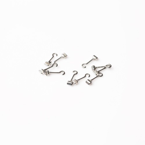 Long Curved Crimbable Hook (10pcs)