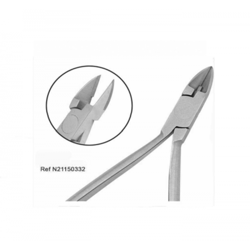 Mini Ligature & Pin Cutter, Slim Beak 12.5Cm