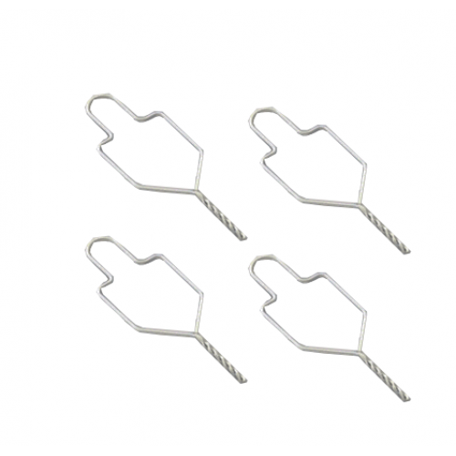 Orthodontic Ligature Wire Preformed Ties WHITE Coated .10″ Pack 100